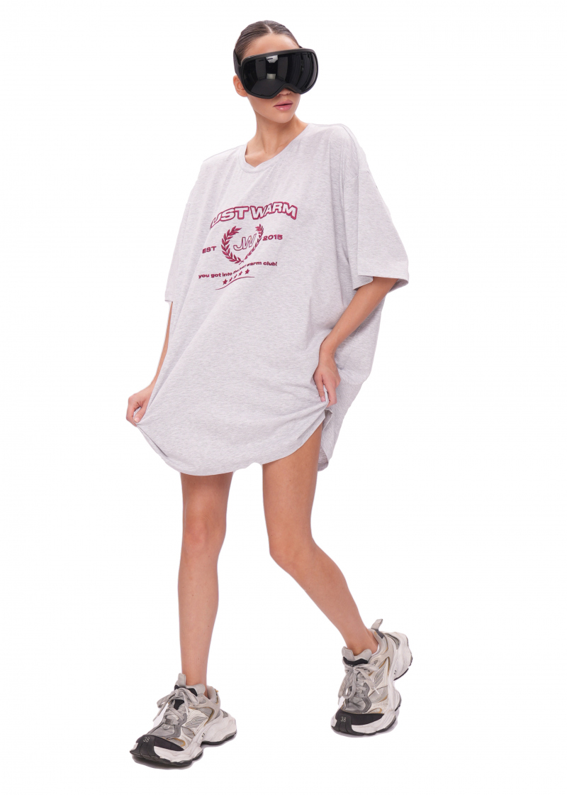 Футболка UNIVERSITY 2.0 - melange/burgundy