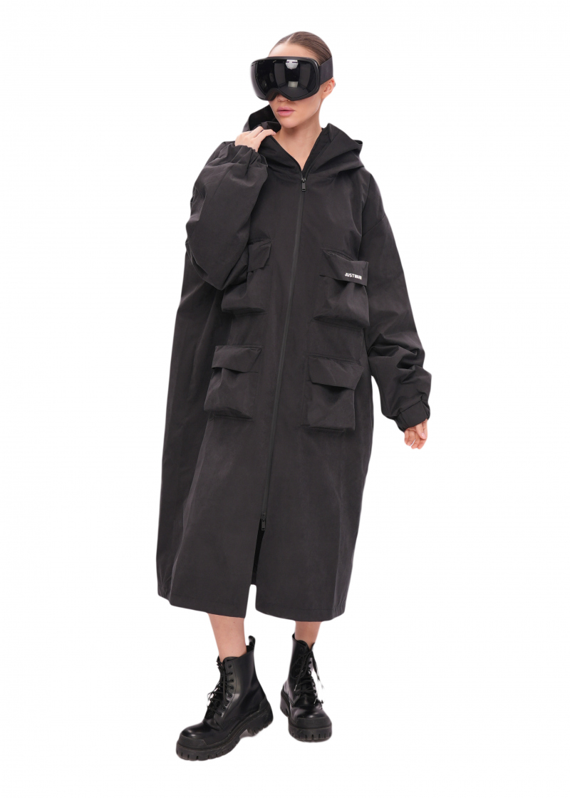 Плащ ZIP - black