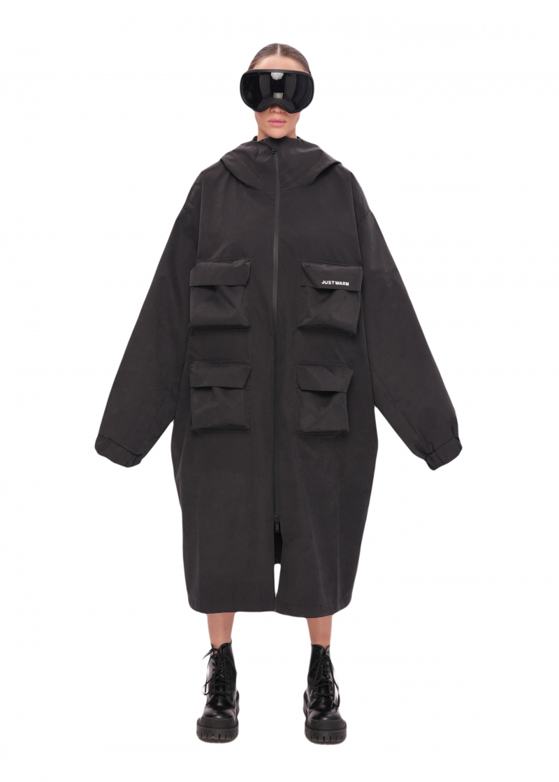 Плащ ZIP - black