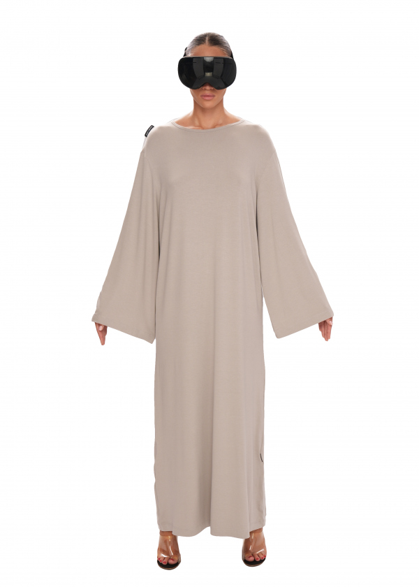 Платье с длинным рукавом VISCOSE - graphite