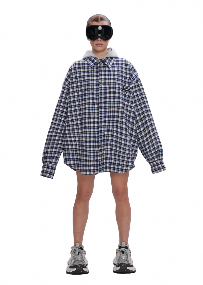 Рубашка BLUE утепленная