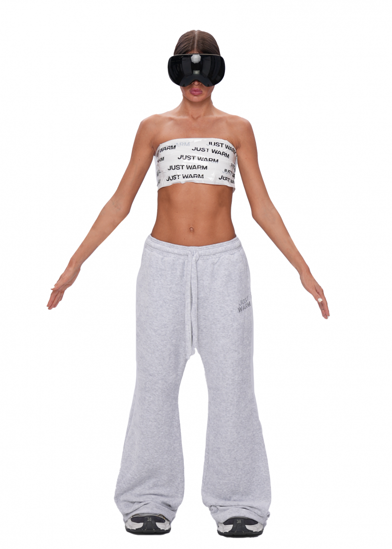 Джоггеры VELOUR SLIM  - melange