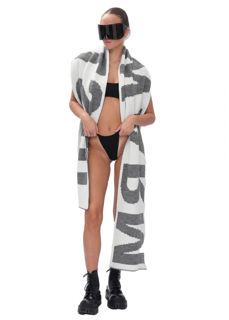 Шарф WARM - dark grey