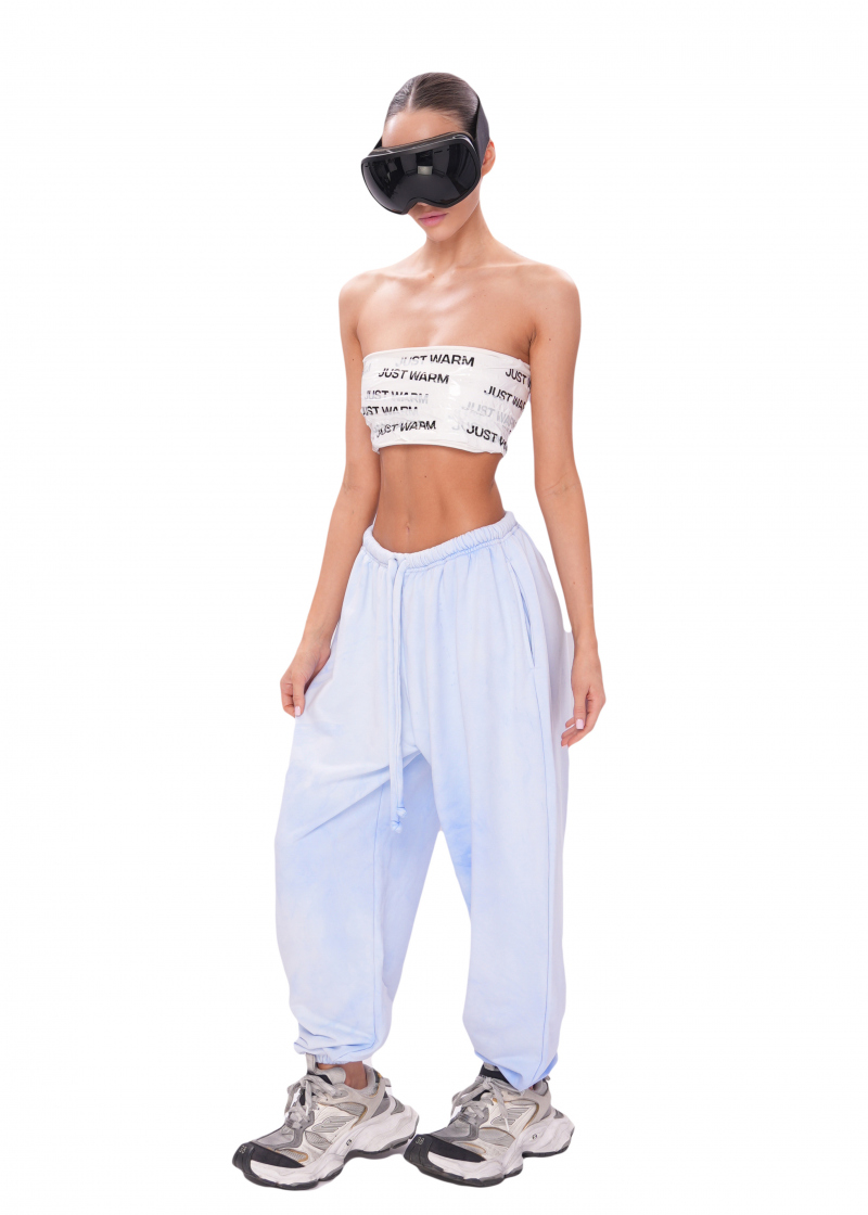 Джоггеры LOGO - sky