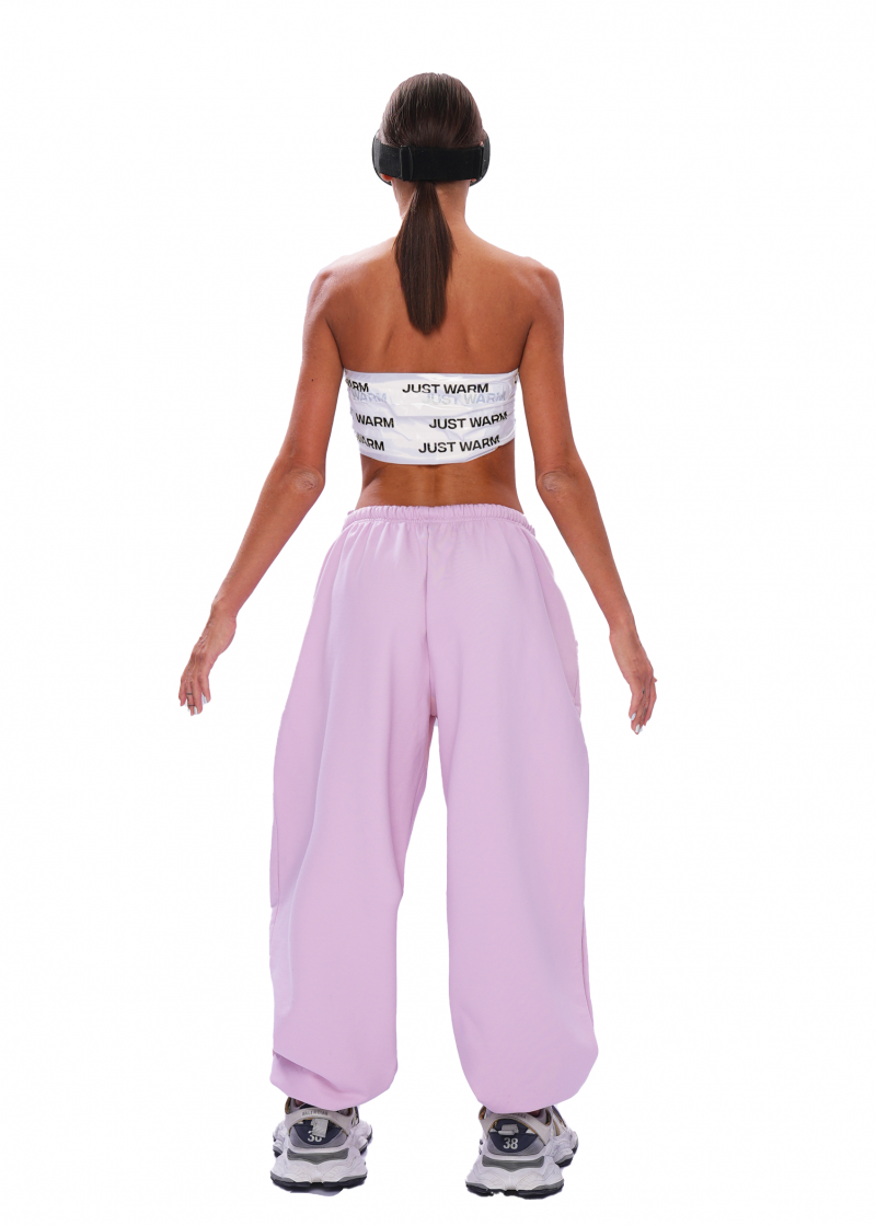 Джоггеры LOGO - ice blush