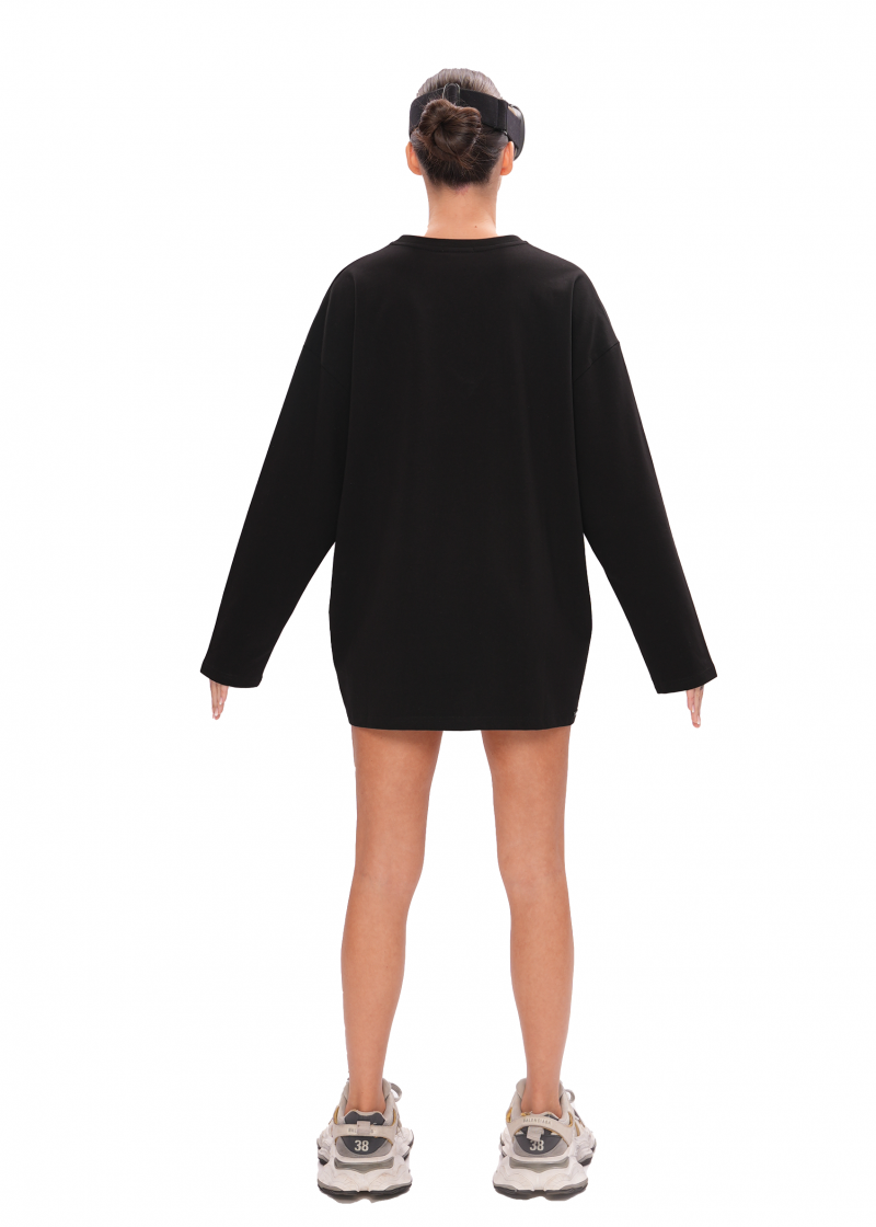 Лонгслив BASIC - black