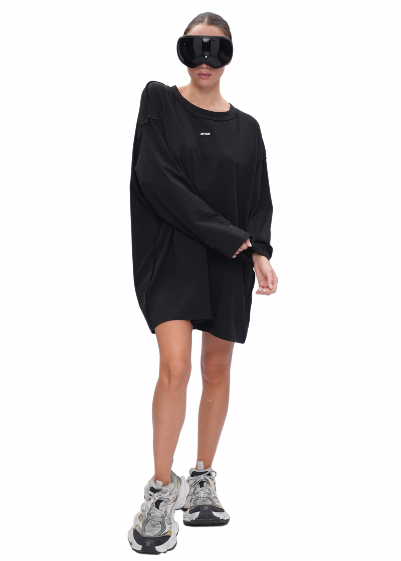 Лонгслив BLANK - black