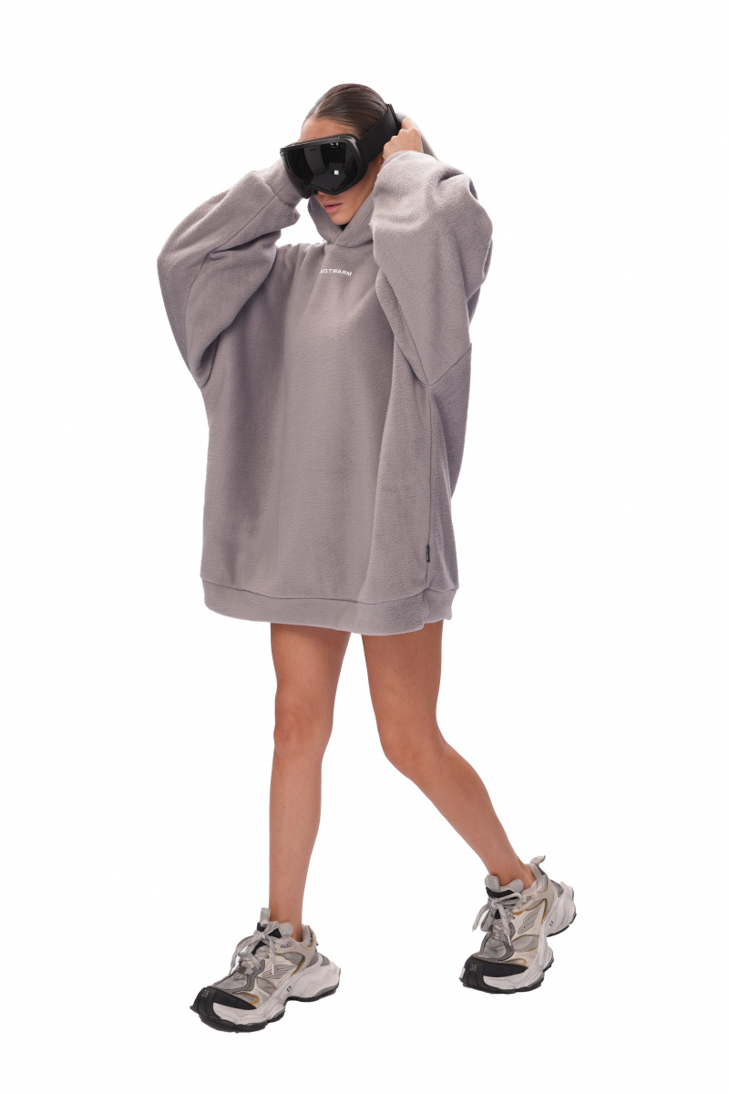 Двухстороннее худи FLEECE - grey