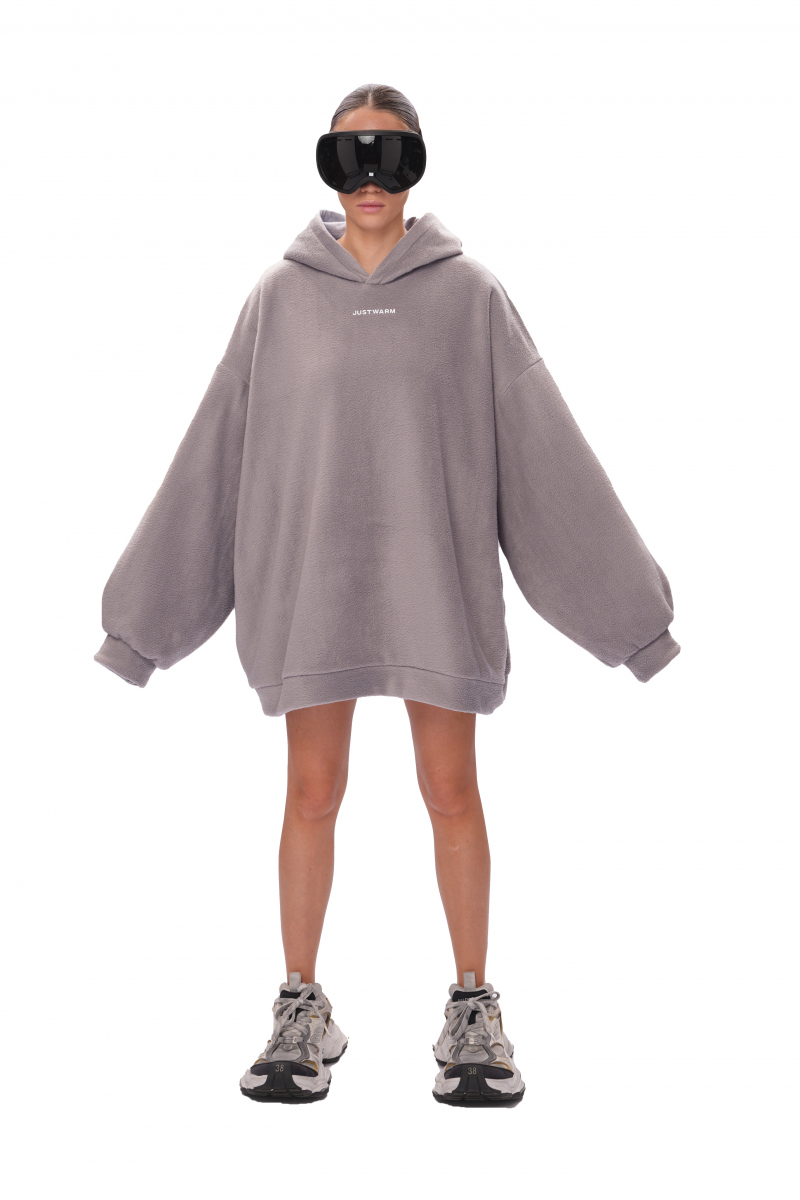 Двухстороннее худи FLEECE - grey