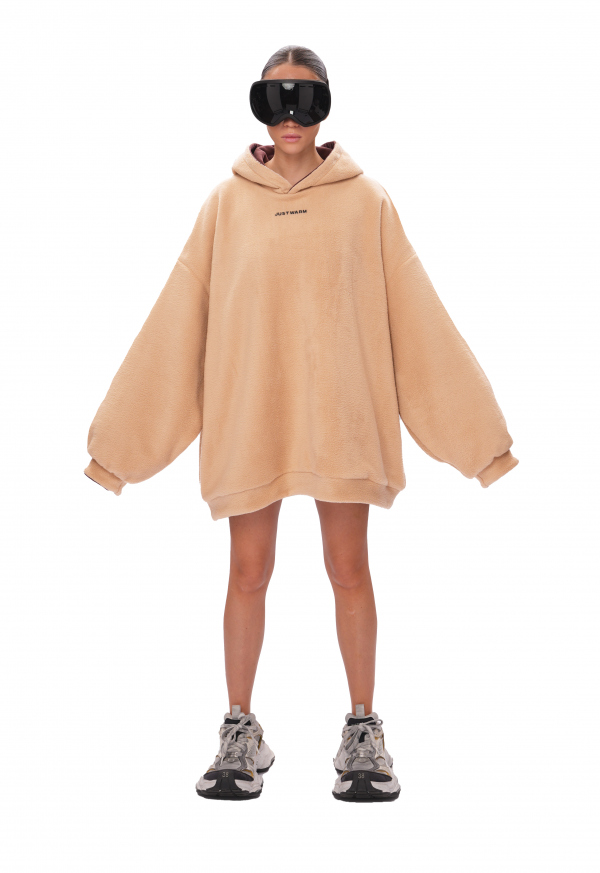 Двухстороннее худи FLEECE - nude