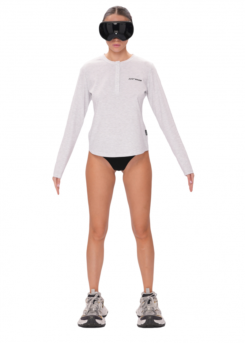 Лонгслив SLIM - melange