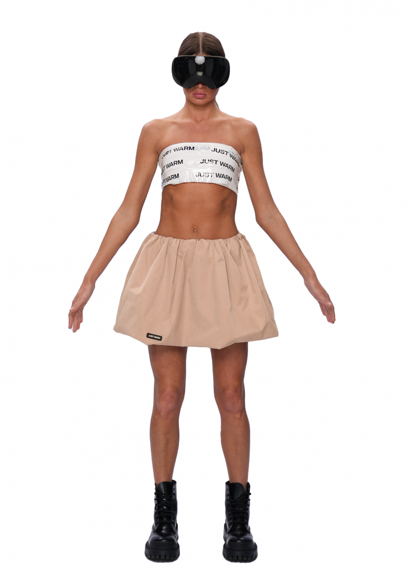 Юбка-баллон VOLUME - nude