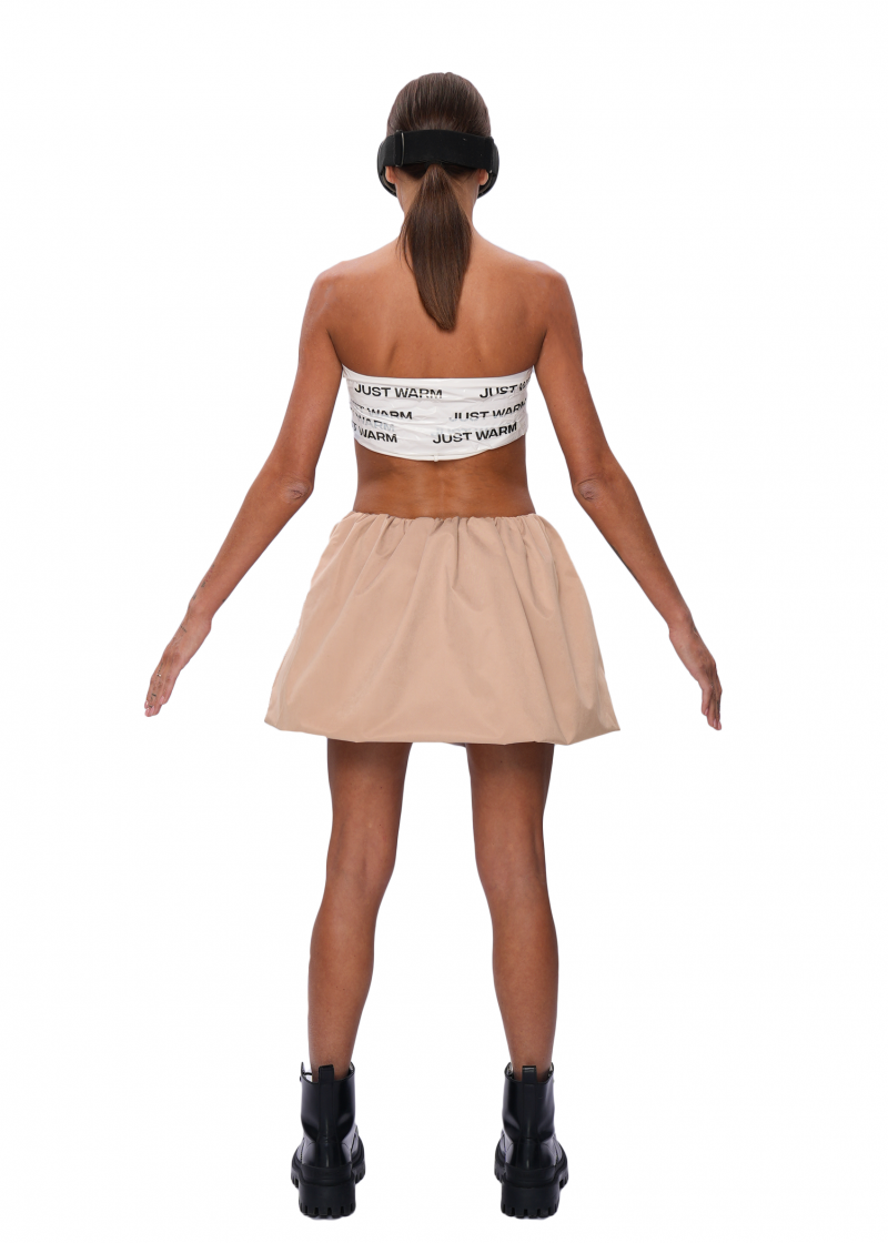 Юбка-баллон VOLUME - nude