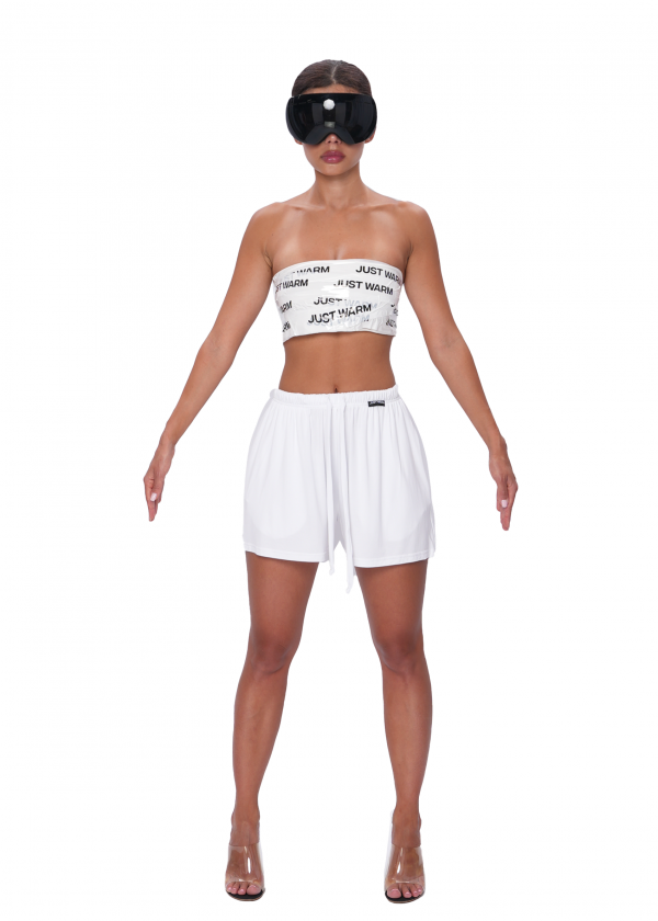 Шорты VISCOSE SLIM - white