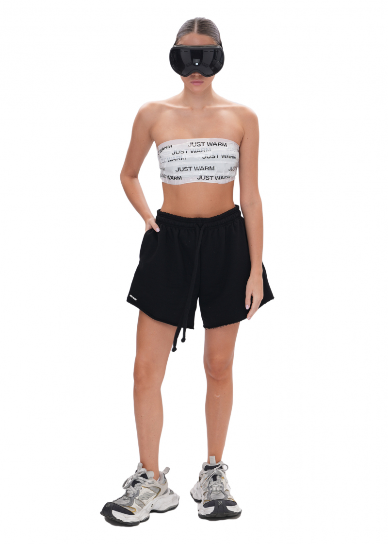 Шорты UNIVERSITY (футер) - black