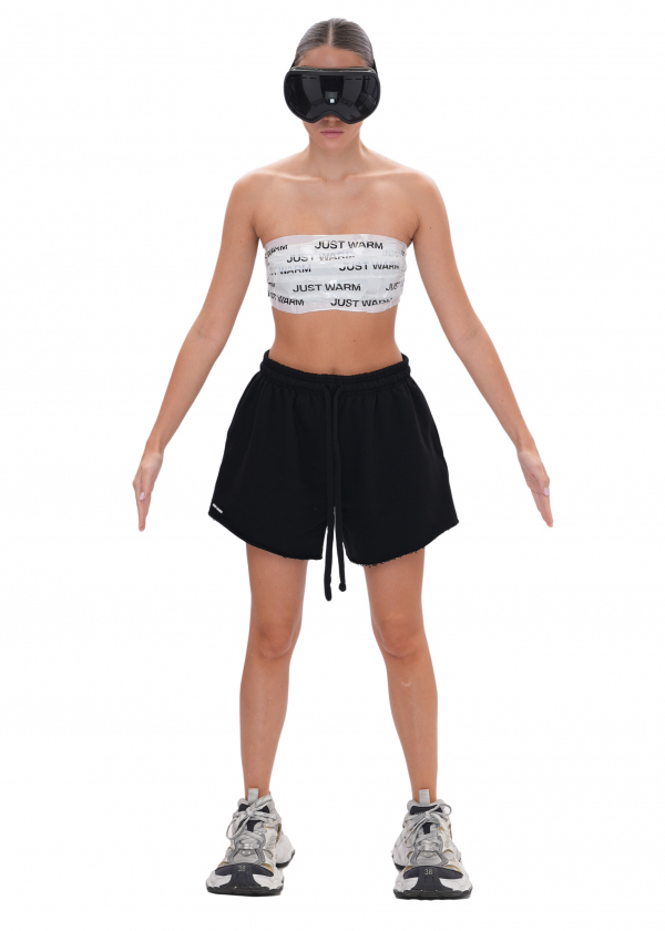 Шорты UNIVERSITY (футер) - black