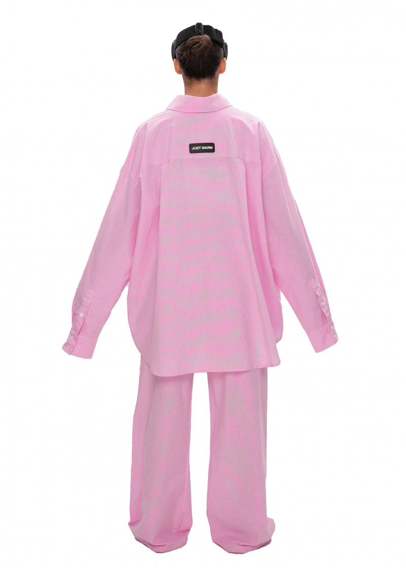 Пижама LUNA (рубашка и брюки) - pink