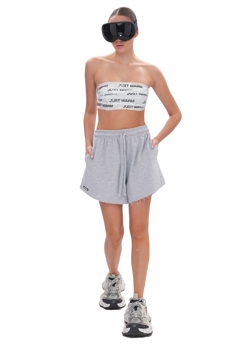 Шорты UNIVERSITY (футер) - melange