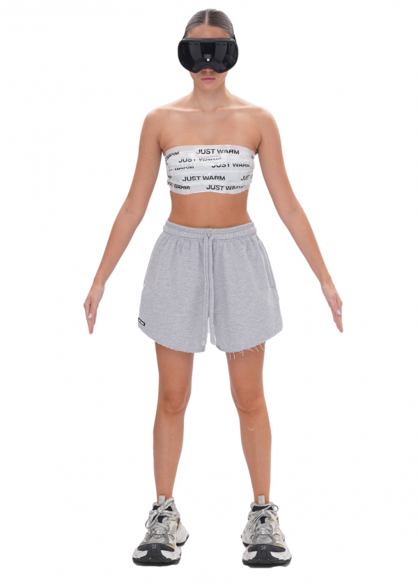 Шорты UNIVERSITY (футер) - melange