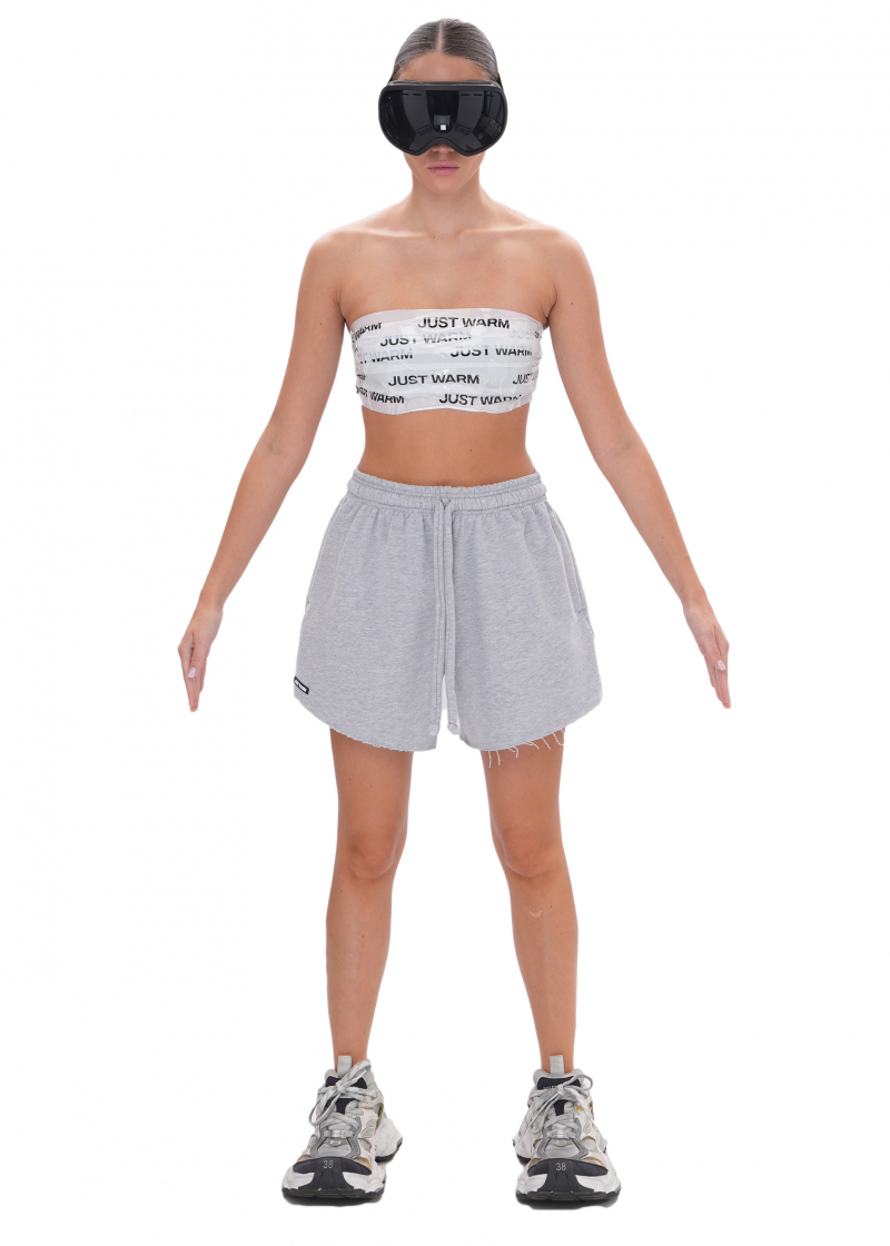 Шорты UNIVERSITY (футер) - melange