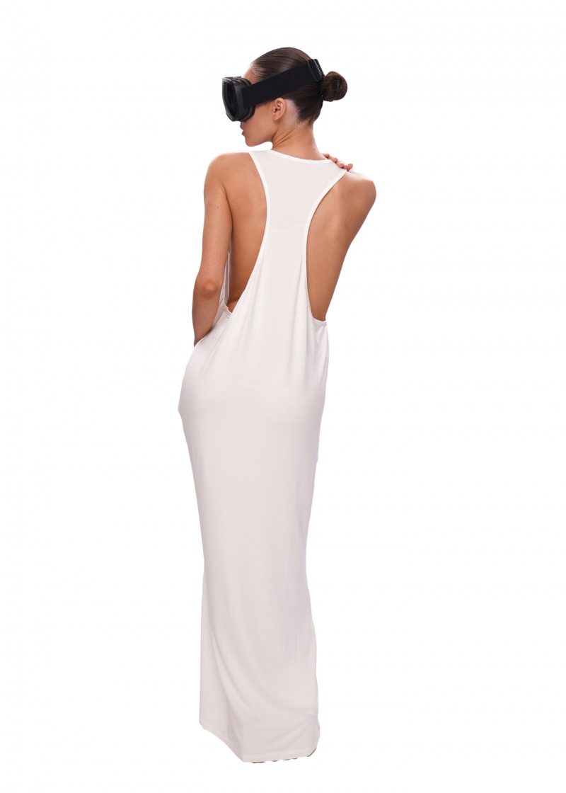 Платье майка VISCOSE - milk