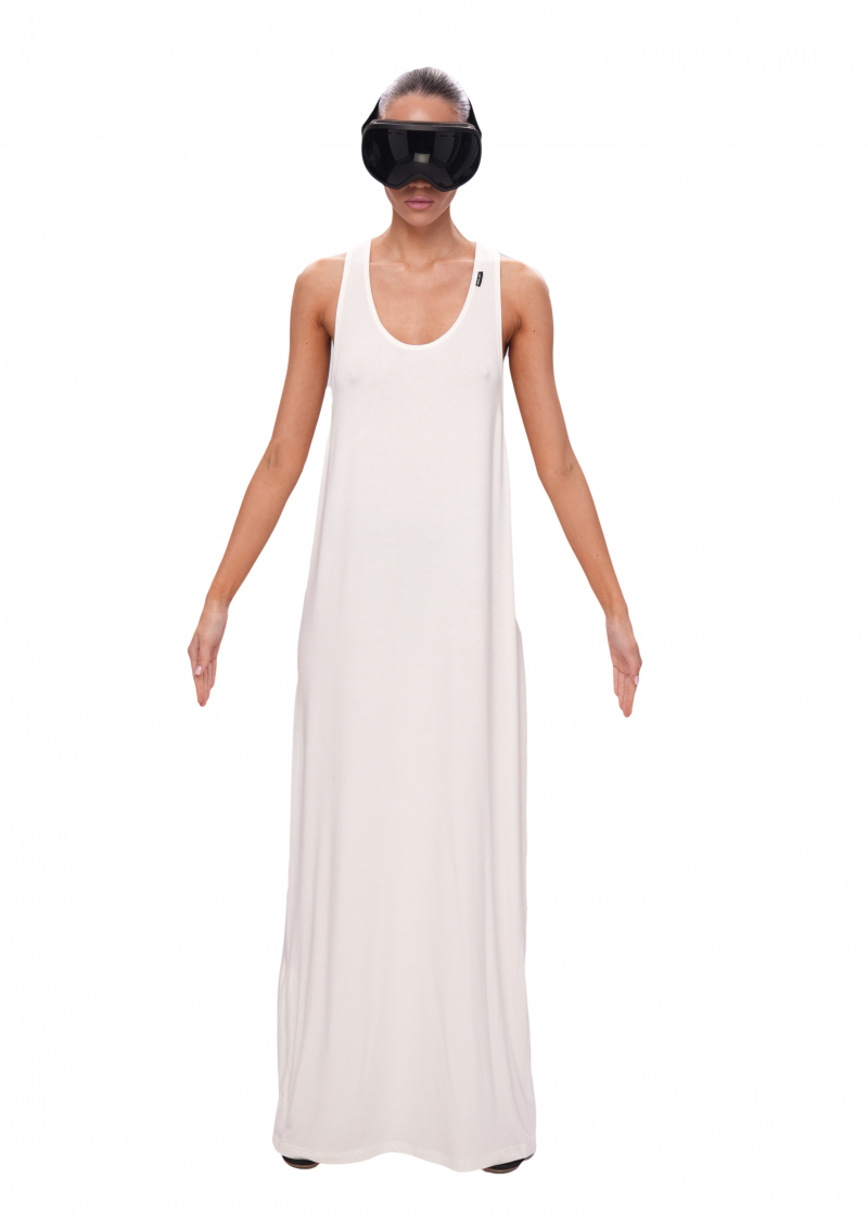 Платье майка VISCOSE - milk