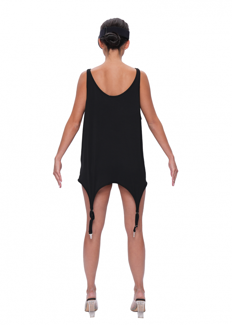Майка со штрипками NAKED - black