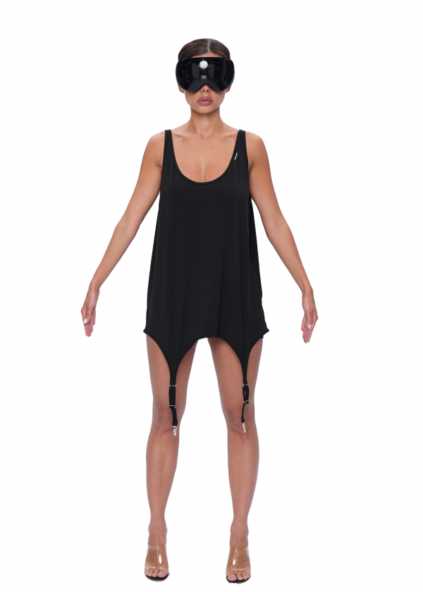 Майка со штрипками NAKED - black