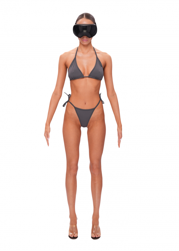 Стринги на завязках WET - grey