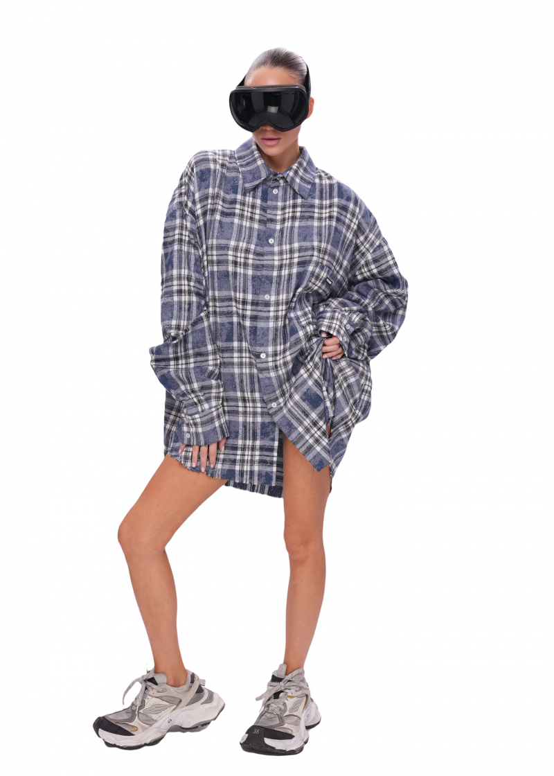 Рубашка VINTAGE - blue