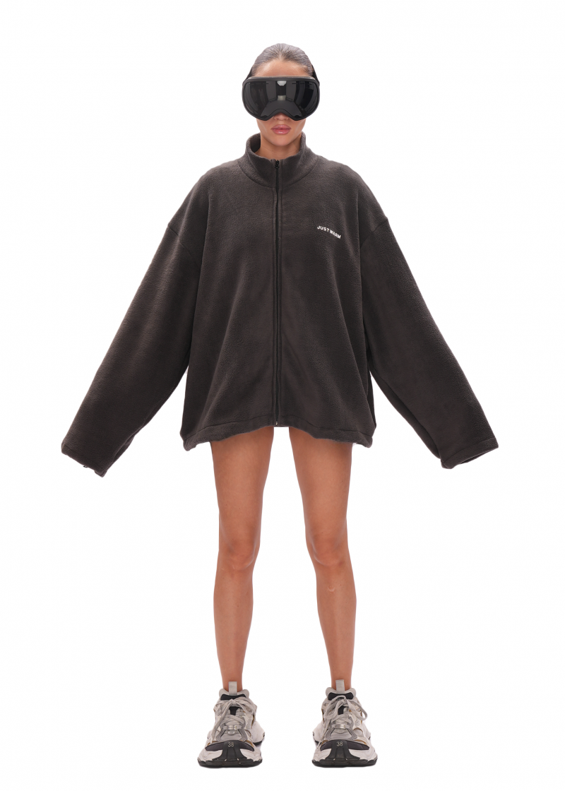 Свитшот FLEECE ZIP - dark grey