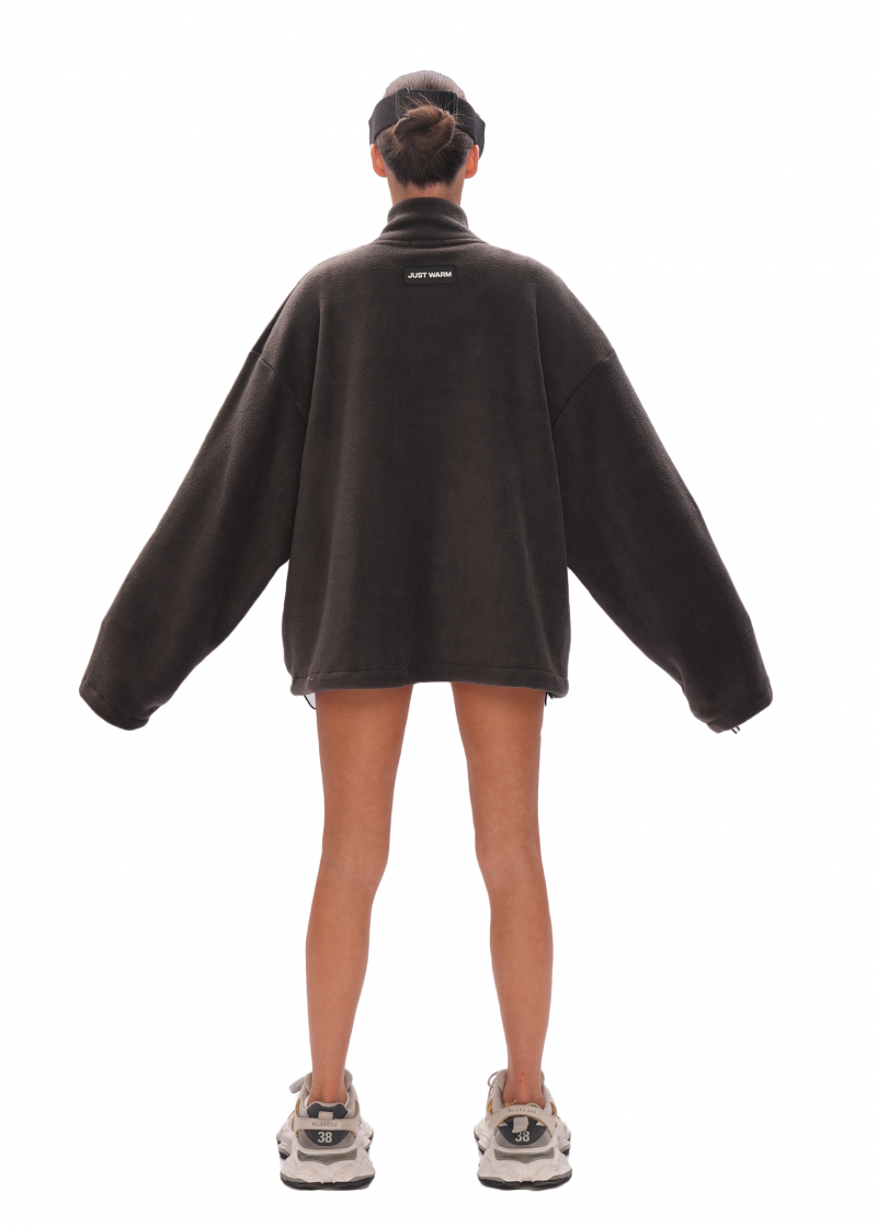 Свитшот FLEECE ZIP - dark grey