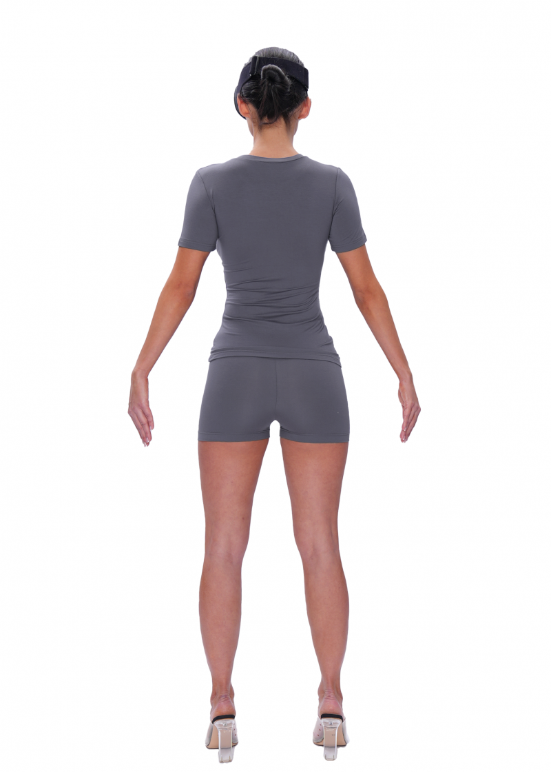 Футболка VISCOSE SLIM - dark grey