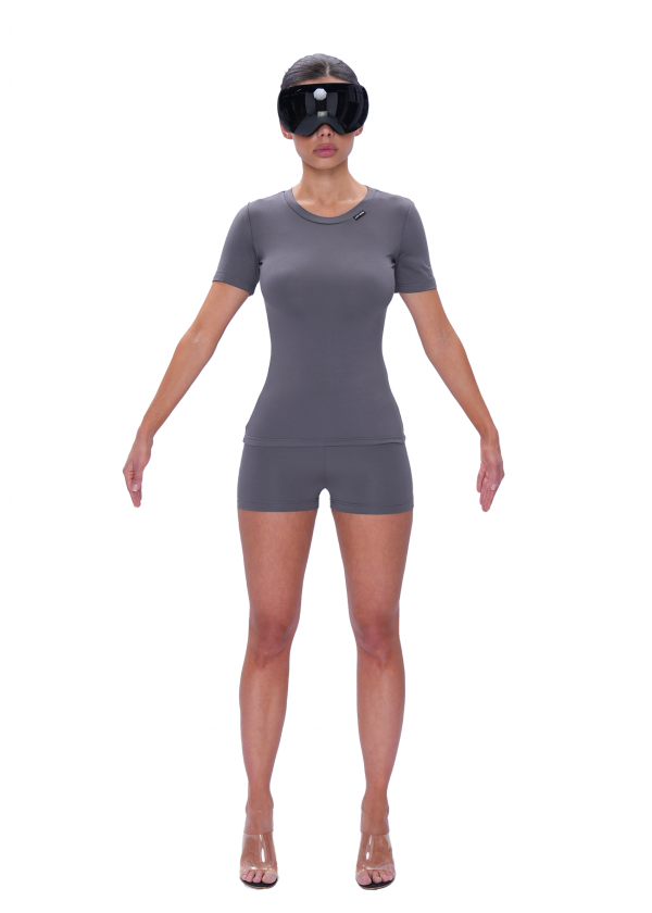 Футболка VISCOSE SLIM - dark grey