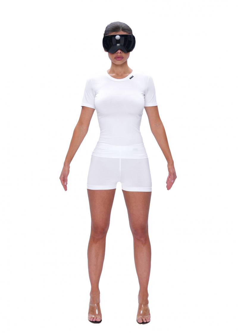 Футболка VISCOSE SLIM - white