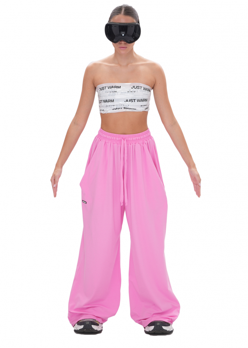 Джоггеры BIG (хлопковая кулирка) - pink