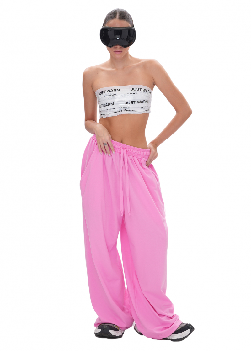 Джоггеры BIG (хлопковая кулирка) - pink