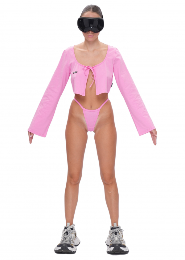 Топ на завязках - pink