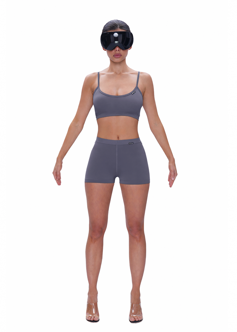 Топ VISCOSE BASE - dark grey