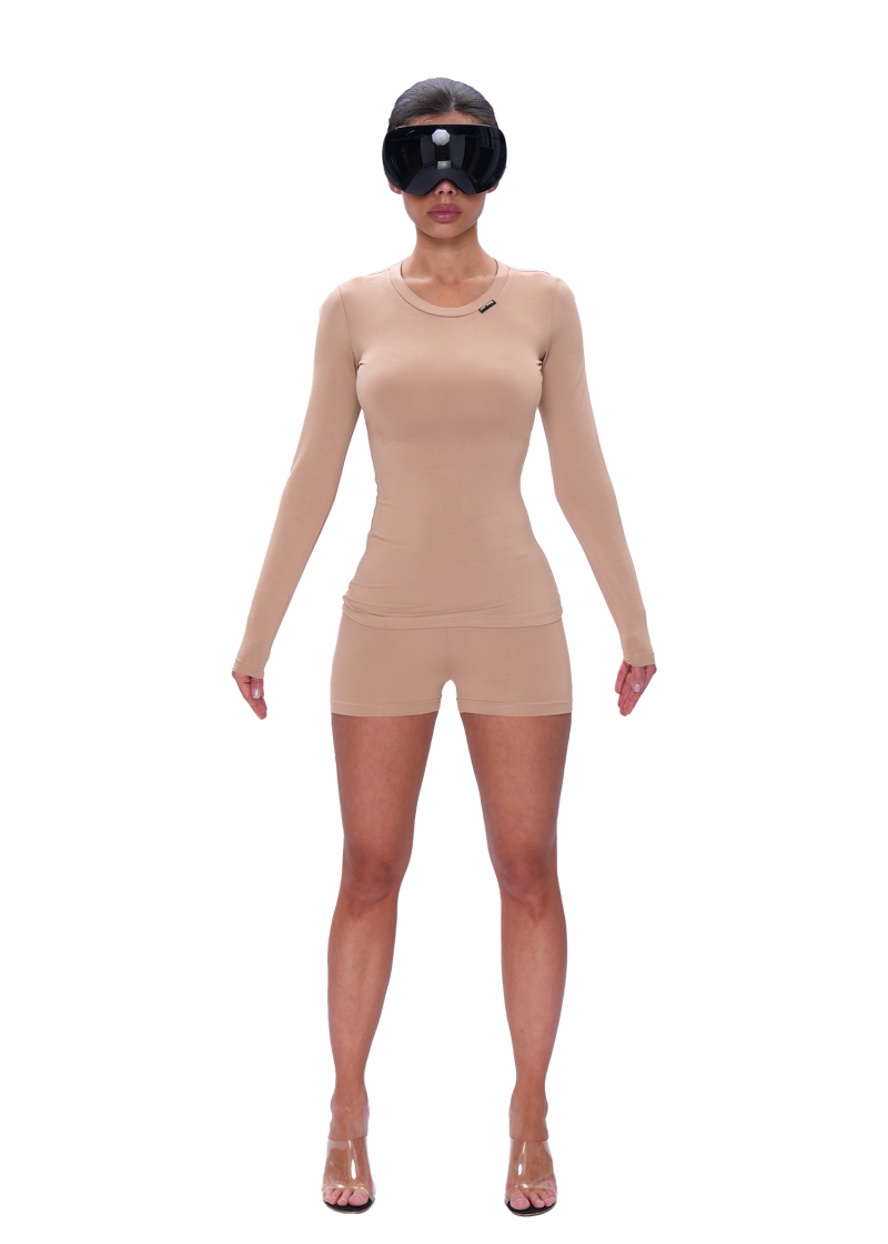 Лонгслив VISCOSE SLIM - bear