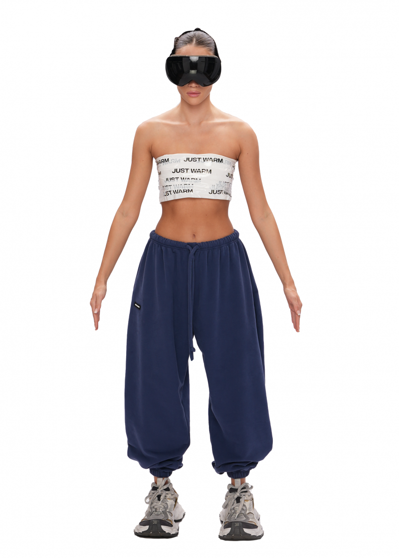 Джоггеры LOGO - deep blue