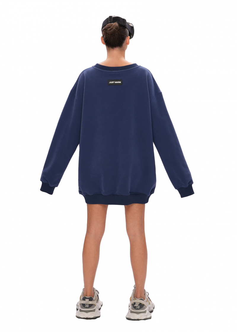 Свитшот LOGO - deep blue