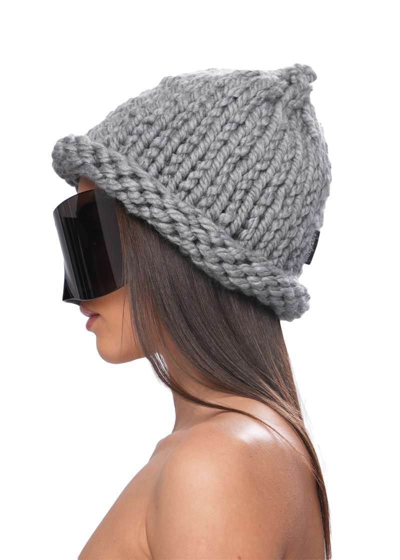 Шапка FLUFFY - grey
