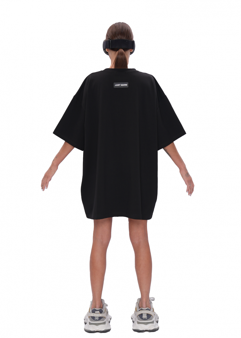 Футболка UNIVERSITY - black/pink