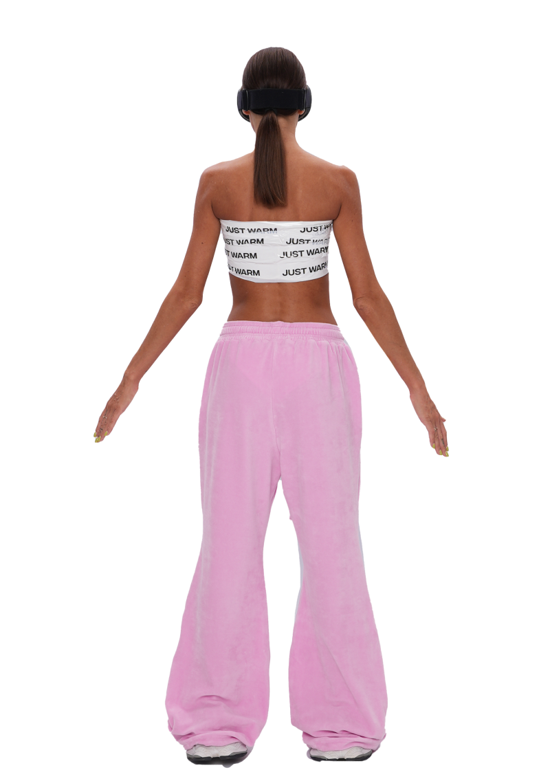 Джоггеры VELOUR SLIM - pink