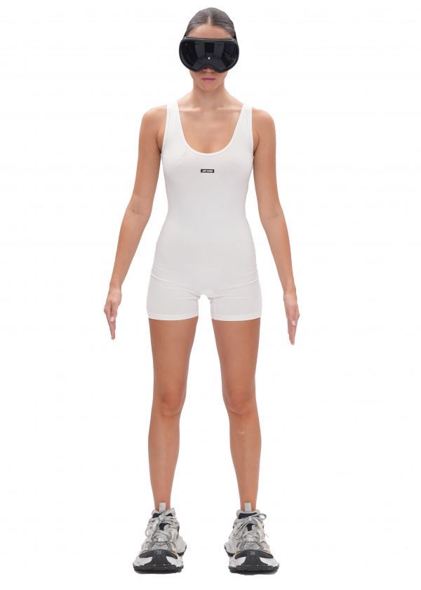 Комбинезон BASE короткий - milk