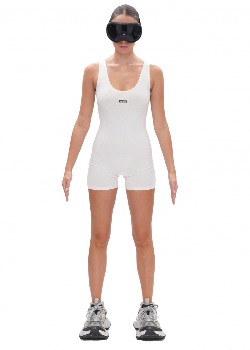 Комбинезон BASE короткий - milk