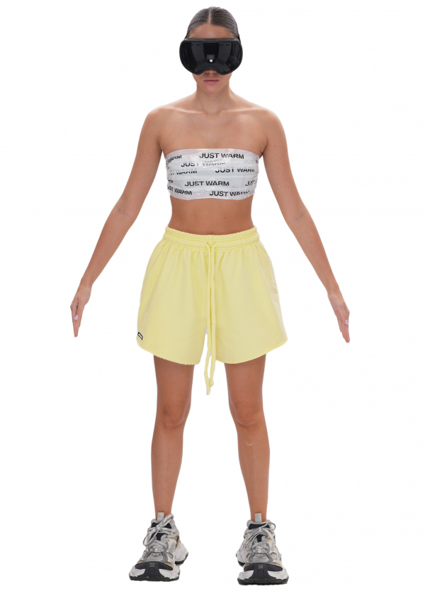 Шорты UNIVERSITY (футер) - lemon