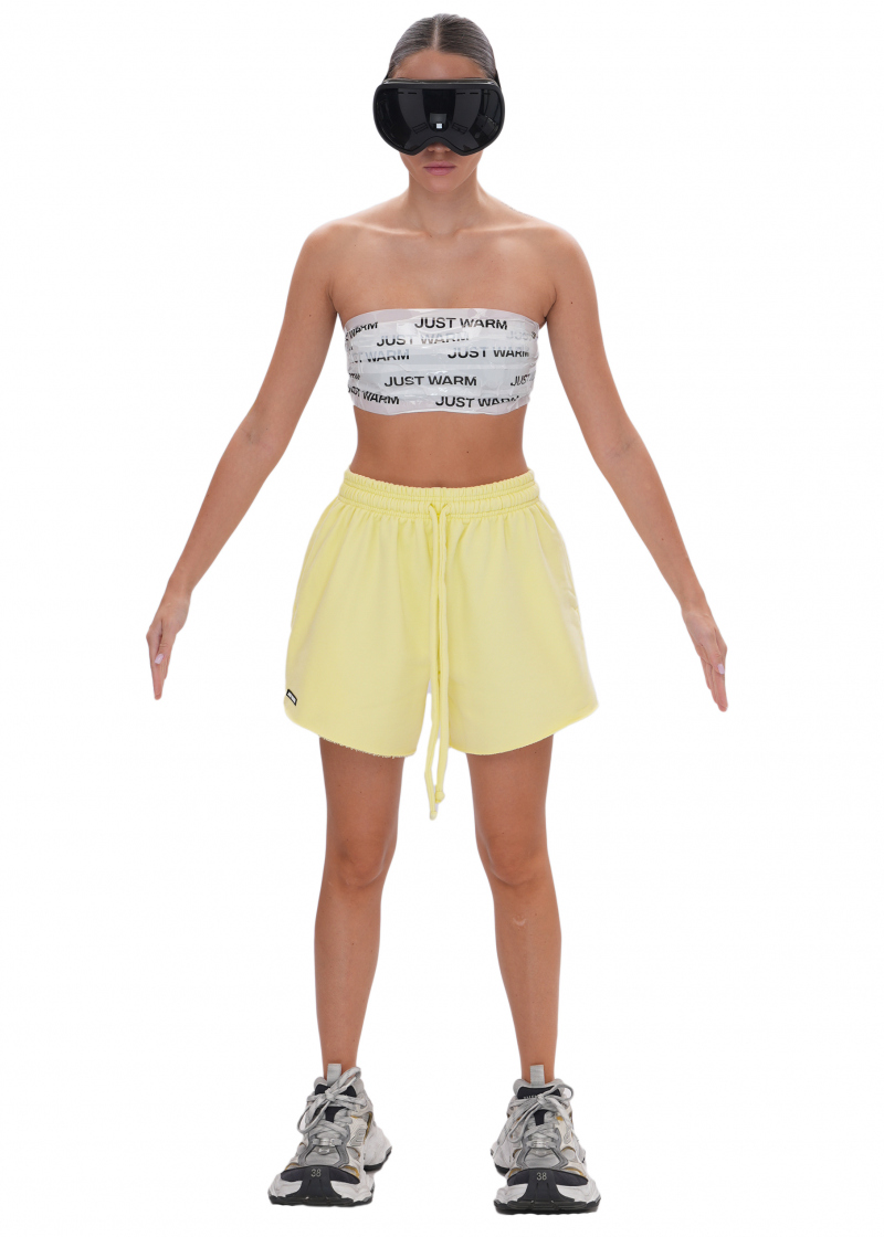 Шорты UNIVERSITY (футер) - lemon