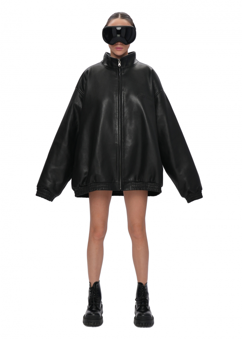 Кожаный бомбер HIDE